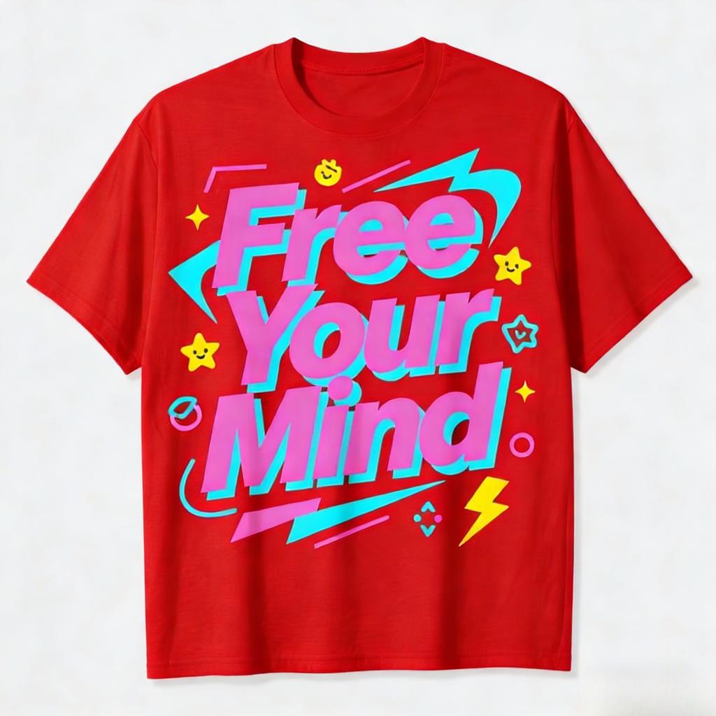 Free Your Mind Graphic Tshirt Unisex Pure Cotton Casual Japanese Style Graphic Streetwear Tshirt Graphic Tops S4XL 2026