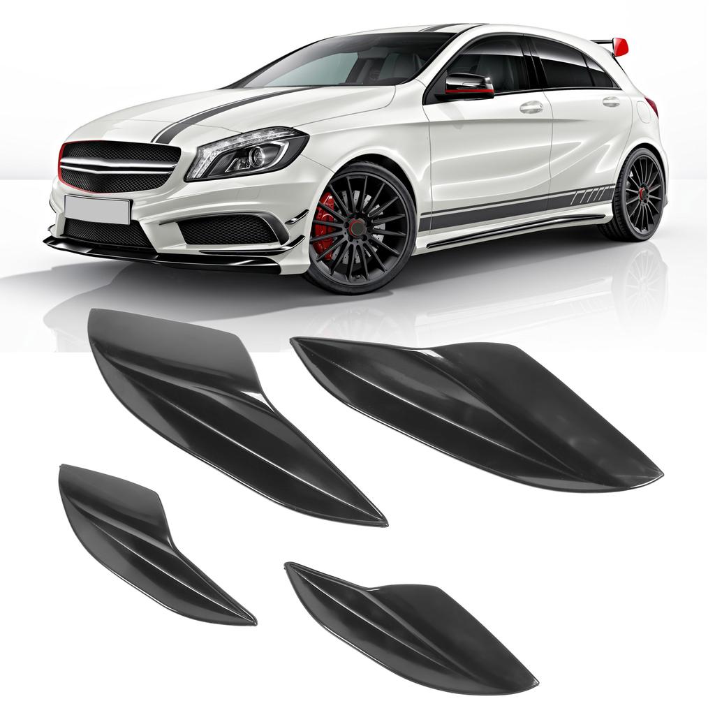 Bumper Fin Car Front Bumper Side Splitter Canards Lip Spoiler Deflector Replacement for