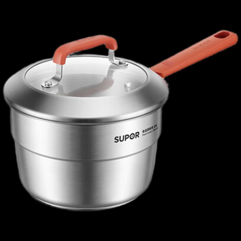 SUPOR 18cm 304 Stainless Steel Milk Pot with Steamer
