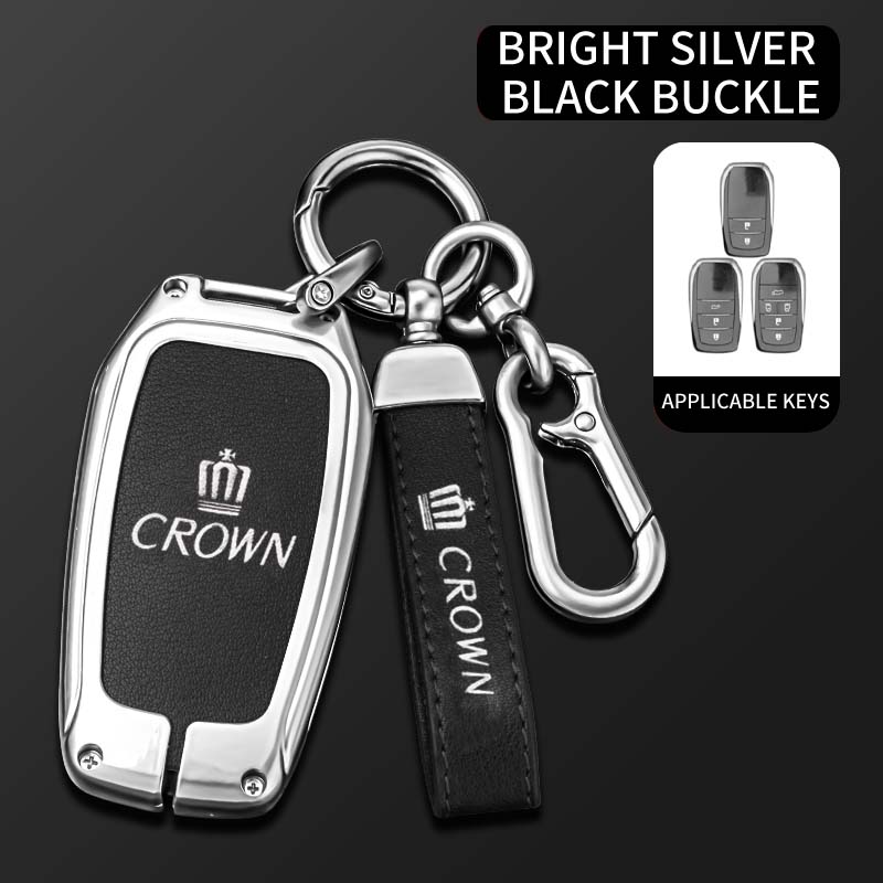Car Key Case Fob Cover Shell Auto Accessories For Toyota CHR Hilux Fortuner Land Cruiser 200 Camry Corolla Crown RAV4 Highland