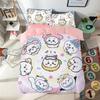 Cartoon Chiikawas Cute Themed Bedding Set Colorful Print Polyester Student Dormitory Bed Sheet Quilt Cover Kid Gift Home Textile
