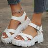 New Women's Platform Solid Color Casual Sandals