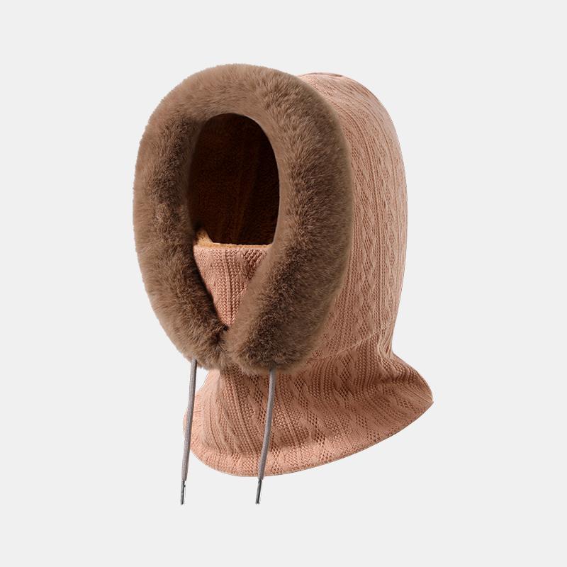 Fashion Headwear Neck Protection Thermal Outdoor Windproof Women Ski Face Mask Hood Winter Hat Balaclava