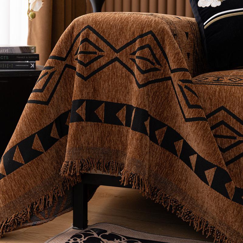 Bohemian Chenille Sofa Cover Fabric - Universal, All-Season 2026 Design
