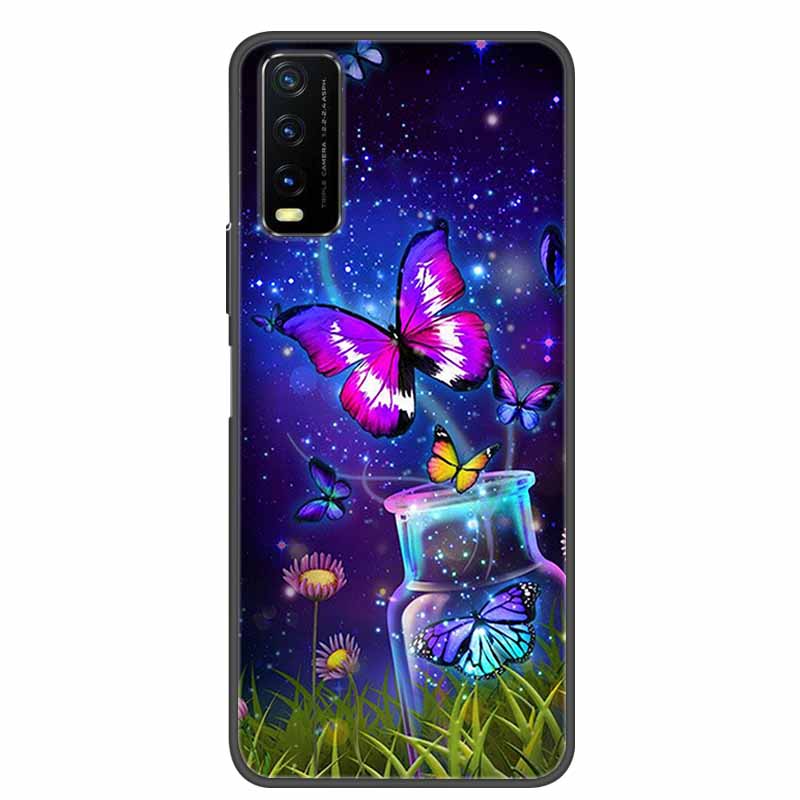 For Vivo Y20 Case Marble Soft Silicone Back Case for Vivo Y20S Y20 S Y 20i Phone Cover for Vivo V2027 Y20i Coque Funda Bag