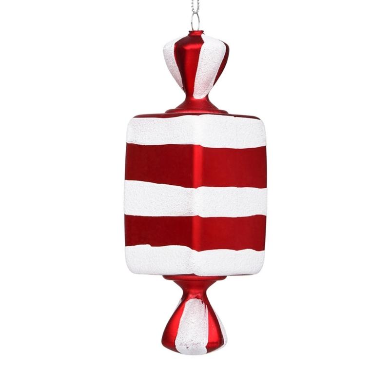 Christmas Candy Red White Decorative Pendant Charm Ornament Supplies for Tree Festival Party Decoration Gift Supplies