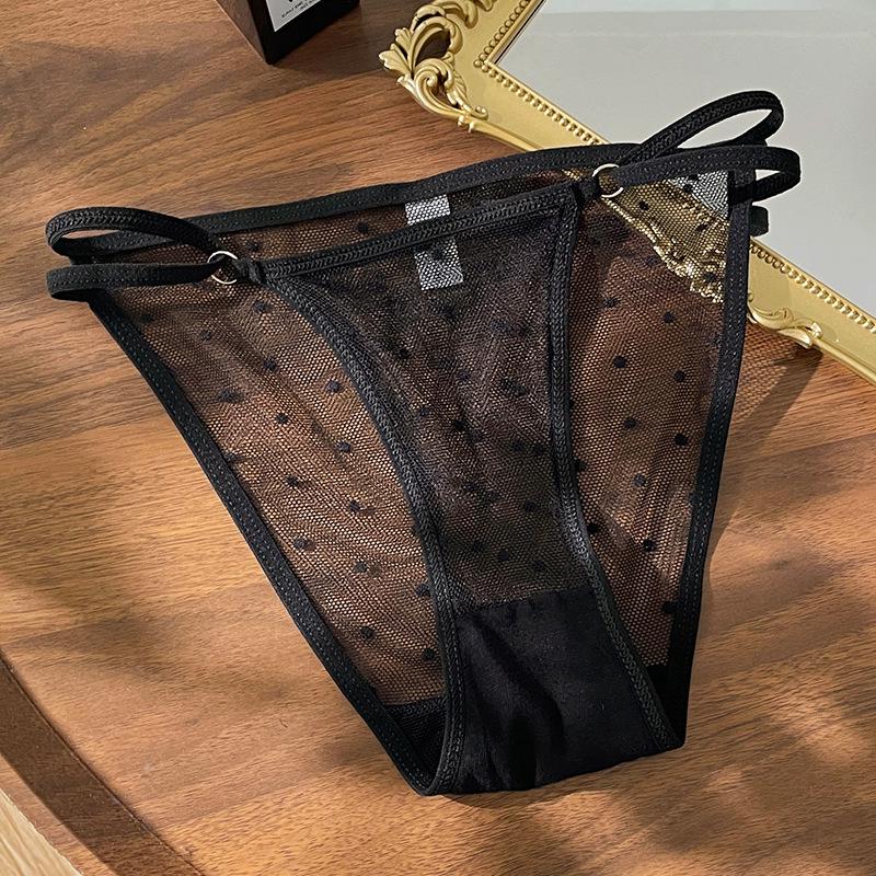 Sexy Mesh-Spitzen-G-String-Tanga für Damen - Durchsichtige Verführung Lingerie