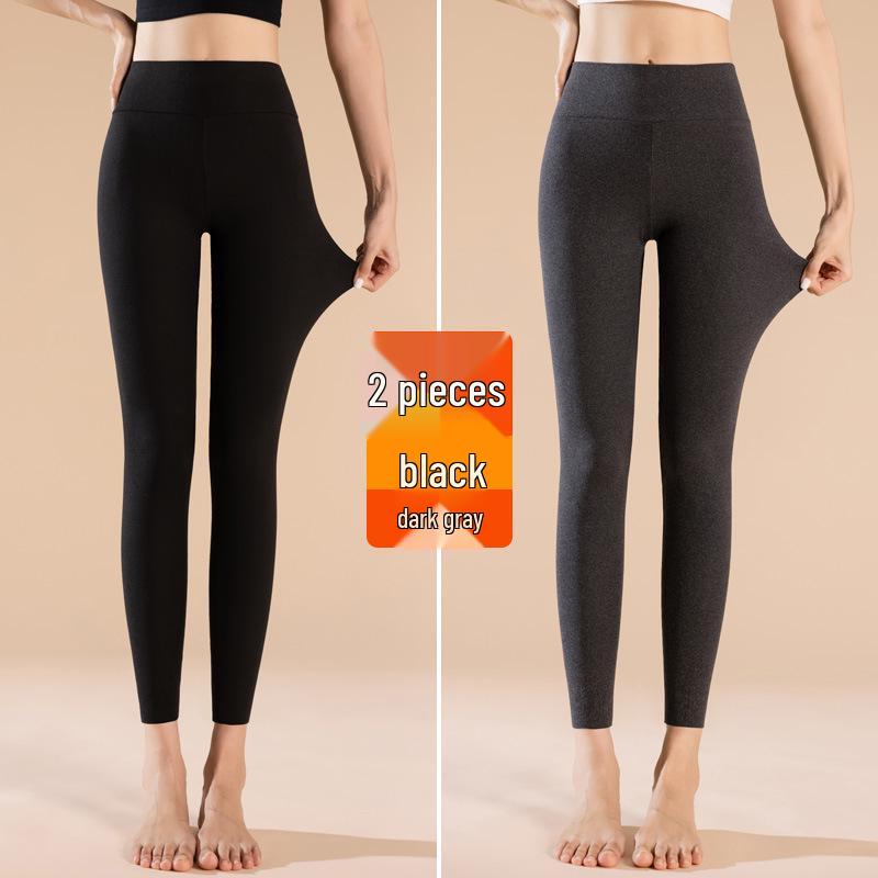 Seamless Women's Fleece Warm Cotton Yoga Pants, Base Layer, Plus & Petite Sizes, for Autumn/Winter.