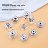 Transparent Snap Buttons for Woolen Coats - Mother-Child Style - Anti-Exposure Round Press Studs for Cardigans