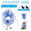 Cat Recovery Cone - Soft Adjustable Elizabethan Collar for Cats and Kittens After Surgery - Protective Neck Collar To Prevent Licking Wounds (S)