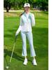 Women's Windproof Long Sleeve Golf Jacket - Autumn/Winter Sunscreen, Korean Style, Warm and Slimming Sportswear