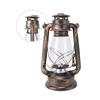 Vintage Lantern Oil Lamp Antique Old Fashioned Metal Kerosene Oil Lamp with Glass Shade for 10CM Wick Camping Outdoor