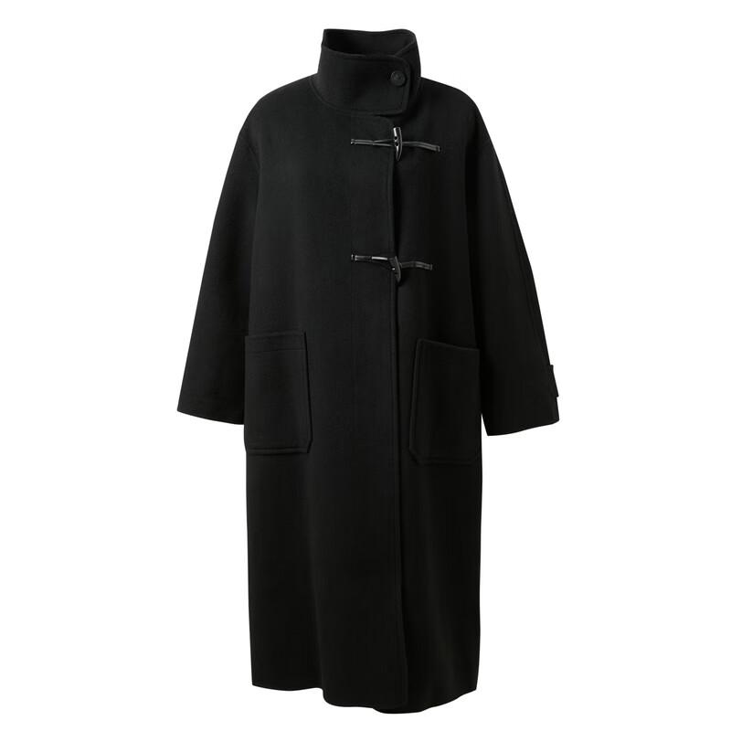 SanCai Women's Long Double-Faced Wool Toggle Coat