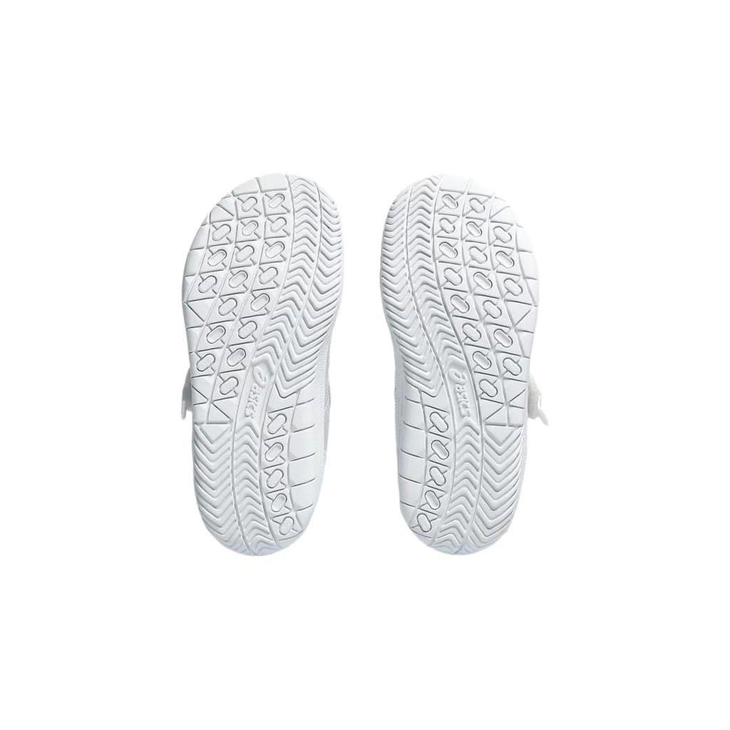 Asics Suku2 Couro Sintético Velcro Confortável Leve Cano Baixo Sapatos Casuais para Crianças Sapatos Casuais para Crianças Branco 1144A324-100