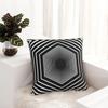 Geometric Hexagon Pillowcase Double-sided Printing Polyester Cushion Cover Decorative Line Art Pillow Case Cover Home