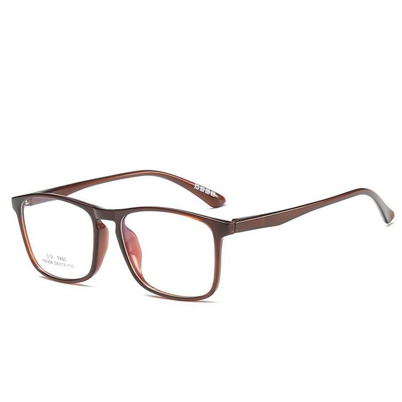 Big Frame Square Nearsighted Glasses TR90 Spring Leg Prescription Eyeglasses Diopter -0.5 to -6 Fashion Shortsighted Lens