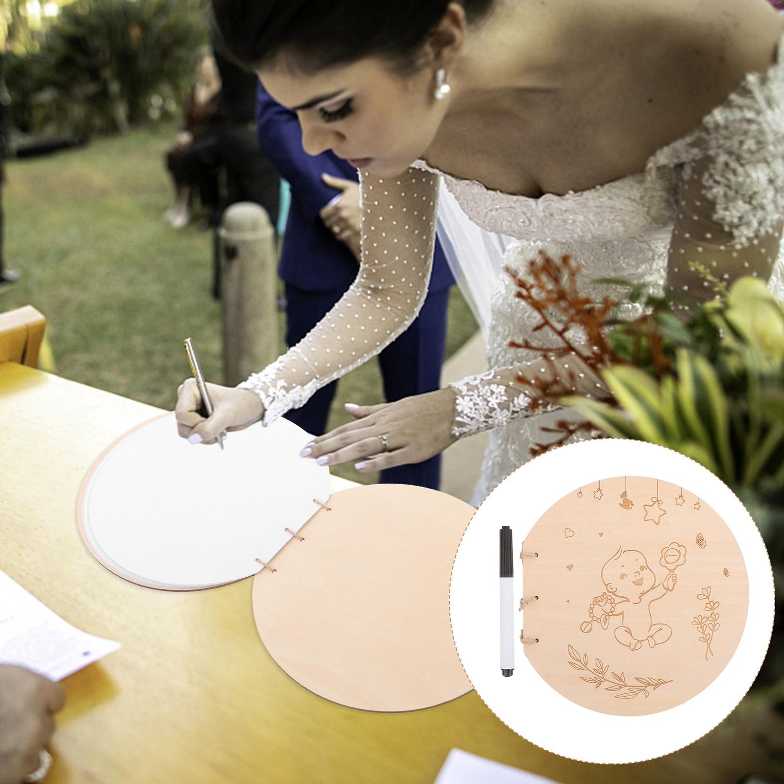 

Guest Book Shower Message Book Stylish Simple Cover for Wedding Party Reception Attendance Signature Keepsake Gift other