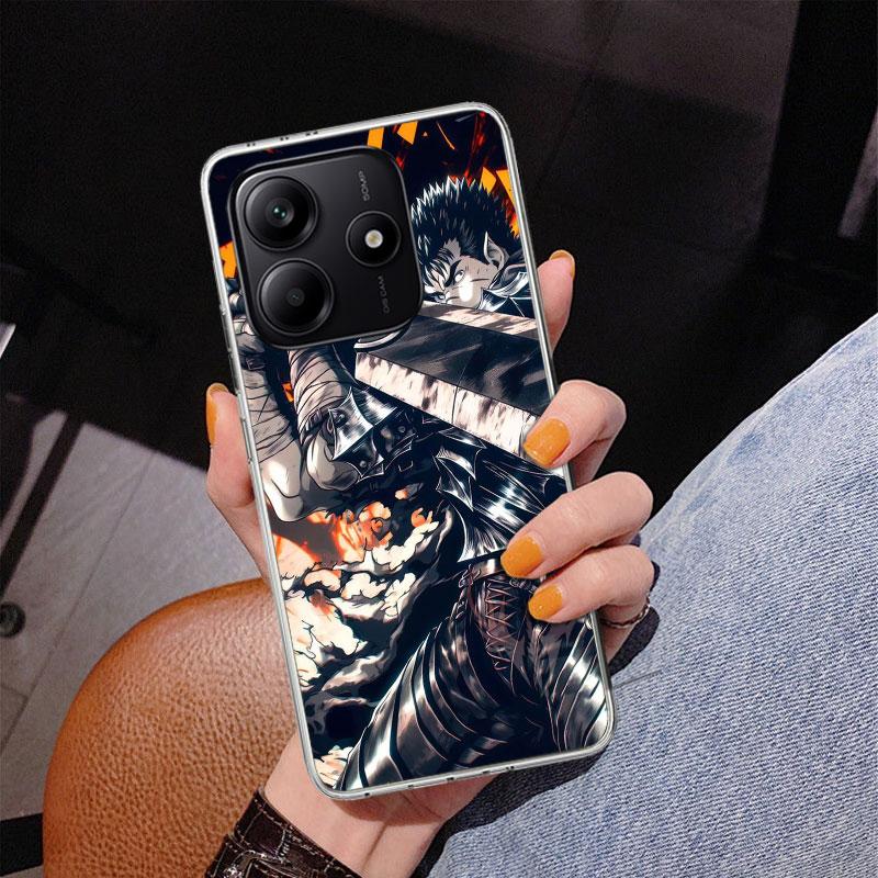 G-Guts B-Berserks Anime Phone Case For Xiaomi Redmi Note 15 14 13 12S 12 11 Pro Plus 14S 11S 11E 10 10S 11T 5G Personalized Cove