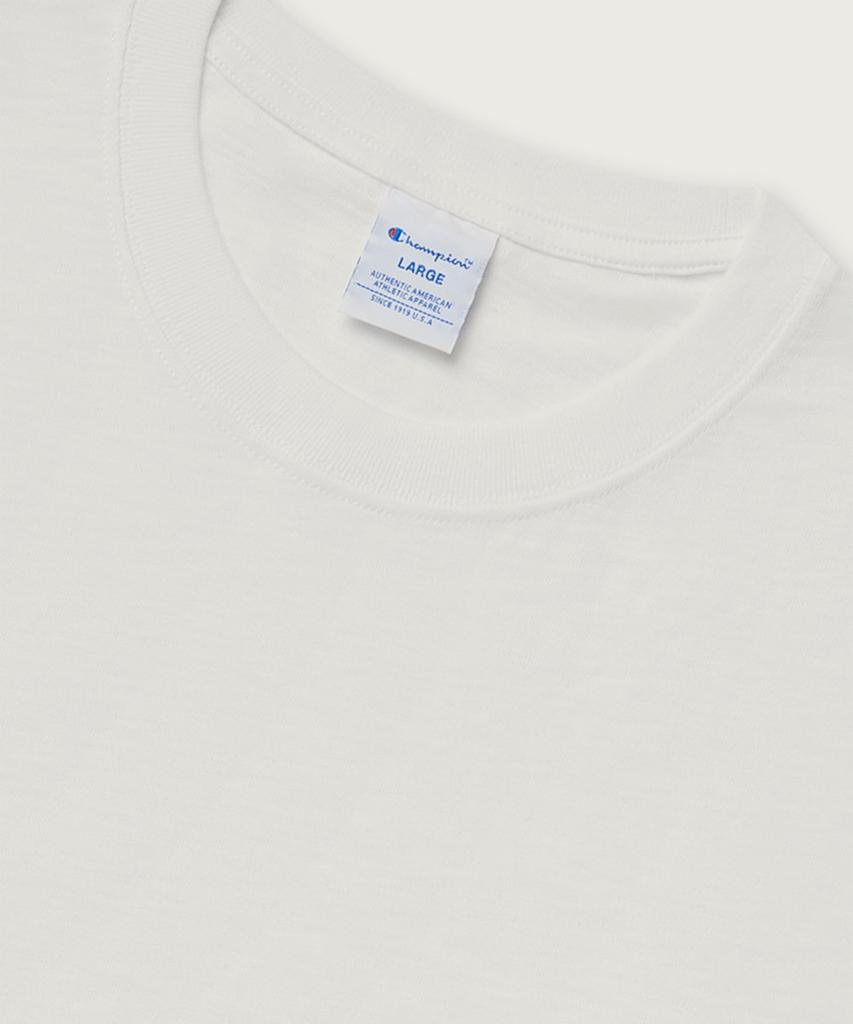 CHAMPION Slub Jogtag Short Sleeve T-Shirt White