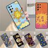 Funny Sun Moon Face Silicone Phone Case For Samsung Galaxy Note 10 Pro S26 S25 S24 S23 S22 S21 Plus S25Ultra Capa Cover