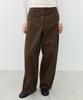SUARE WOMEN Cotton Slim Waist Pants Brown