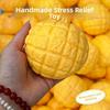 Sound Effects Crackling Food Squishy Toy Soft TPR Fidget Toy Croissant Pinch  Children's Gifts