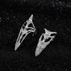 Metal Nail Ring Machinery Style Punk Metal Jewelry Daily Gothic Ring  Halloween
