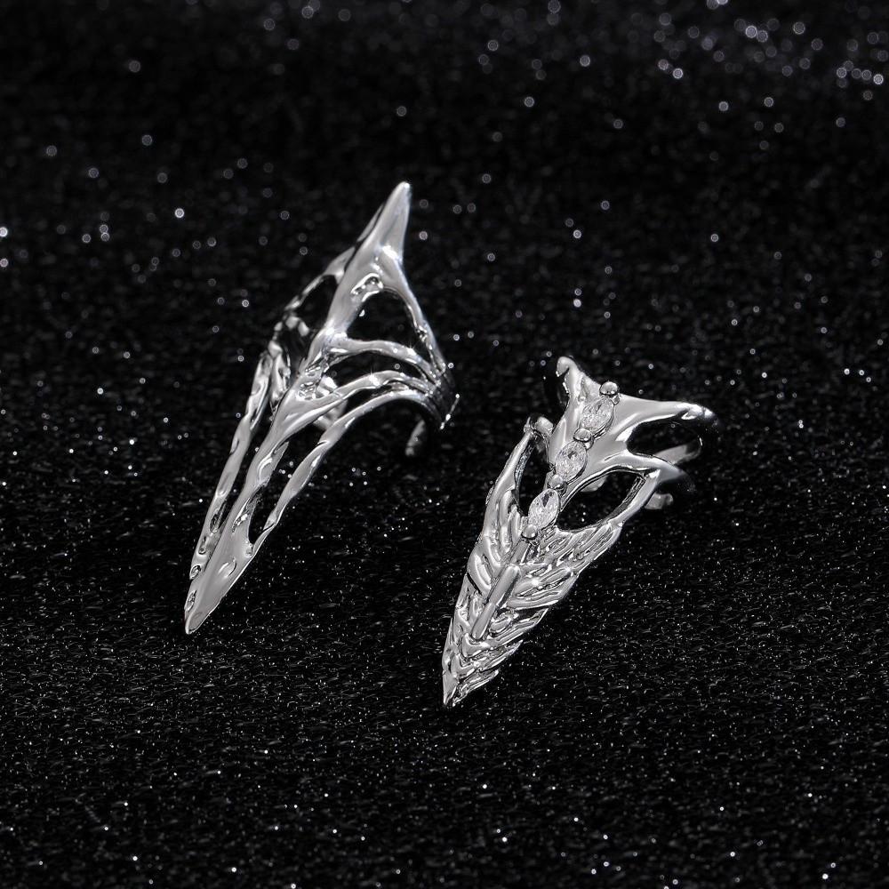 Metal Nail Ring Machinery Style Punk Metal Jewelry Daily Gothic Ring Halloween