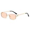 Small Sun Glasses Narrow Shades Eyewear Vintage Square Sunglasses  Unisex