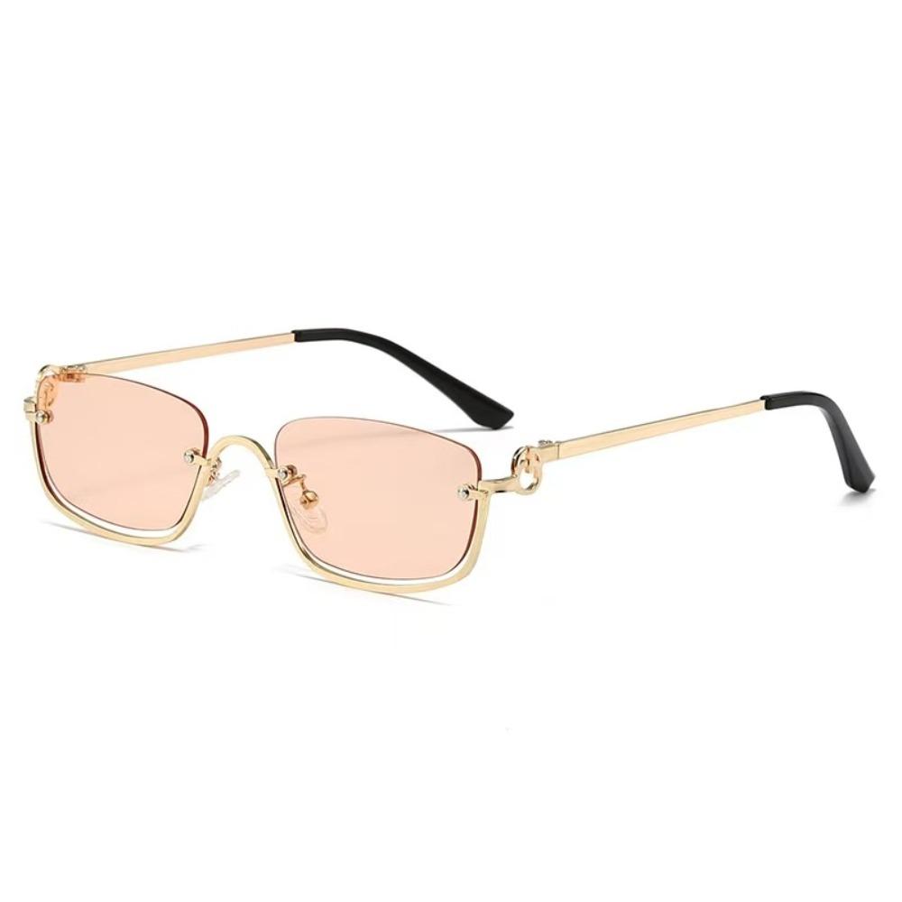 Small Sun Glasses Narrow Shades Eyewear Vintage Square Sunglasses  Unisex