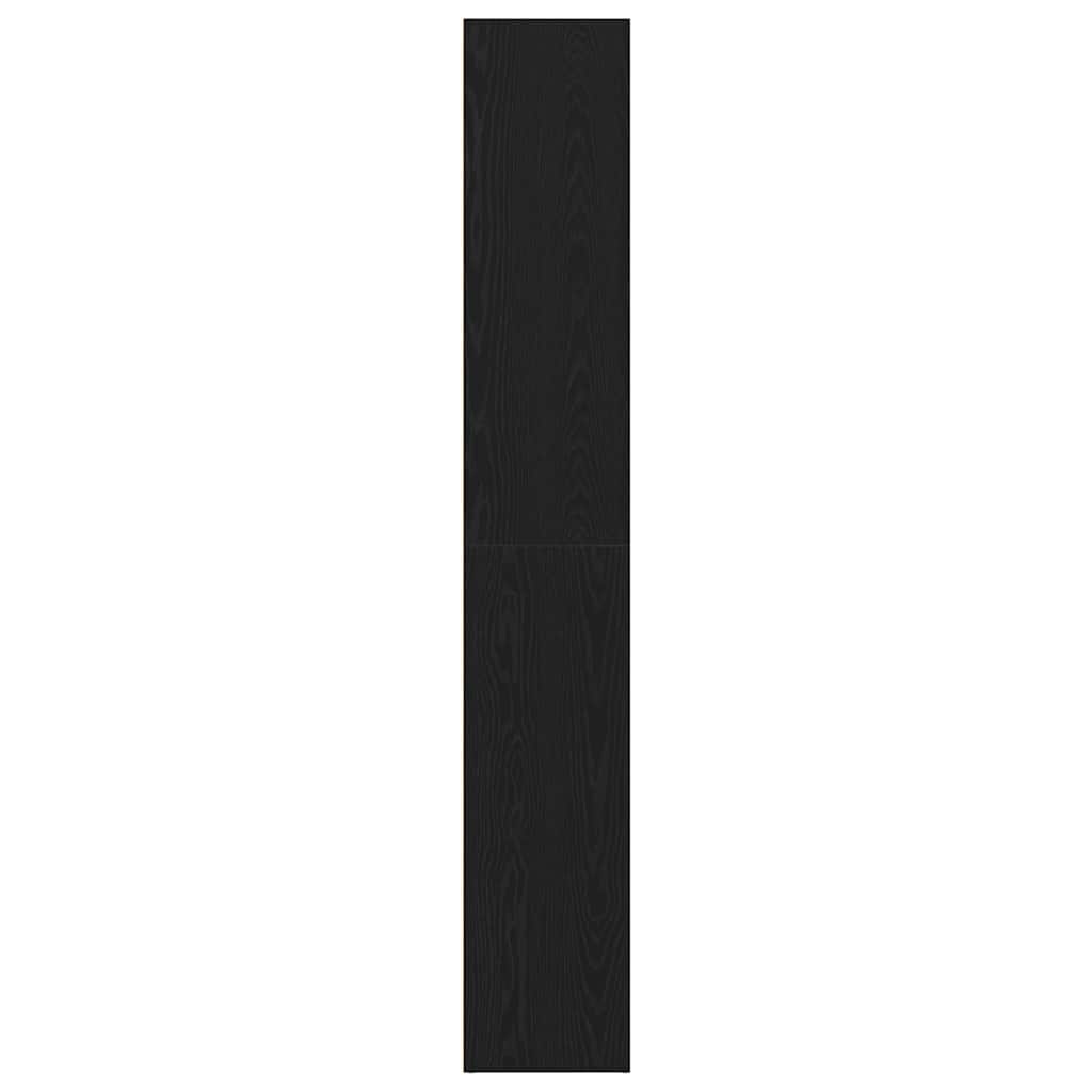 Bookshelf Oak Black 40 x 30 x 189 cm Engineered Wood