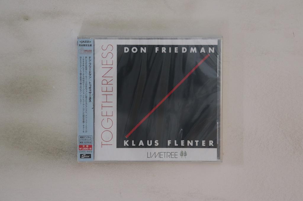 CD DON FRIEDMAN, KLAUS FLENTER - Togetherness CDSOL6403 SOLID RECORDS 2015 Japan Obi Jazz Used