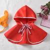 Costume Cappuccetto Rosso per Bambine da 1 a 3 Anni: Set Vestito e Mantello da Strega per Cosplay di Halloween
