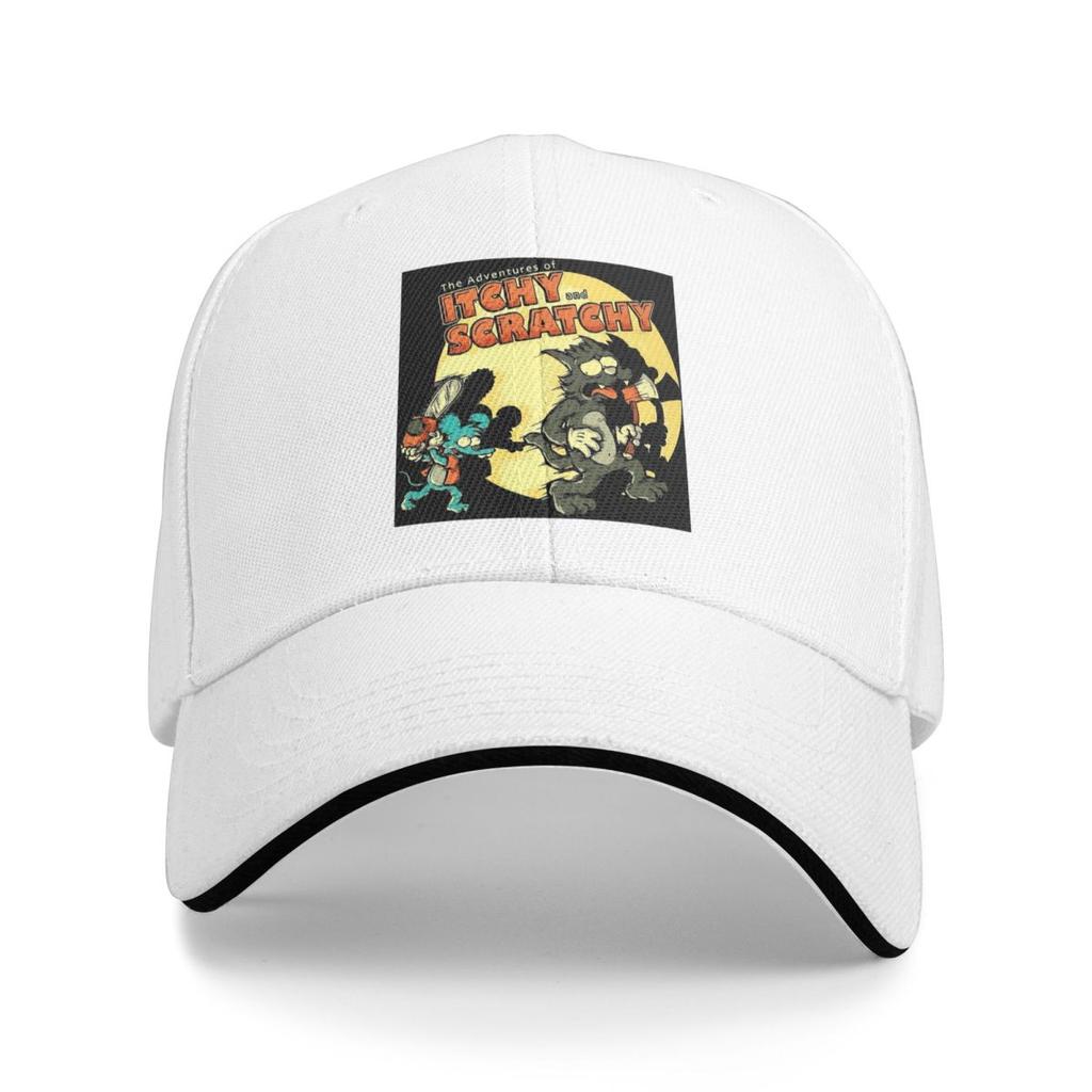 Unisex Baseball Hats The Itchy And Scratchy Show Cartoon Outdoor Streetwear Sports Baseball Caps Hip Hop Cap Casquette Hats