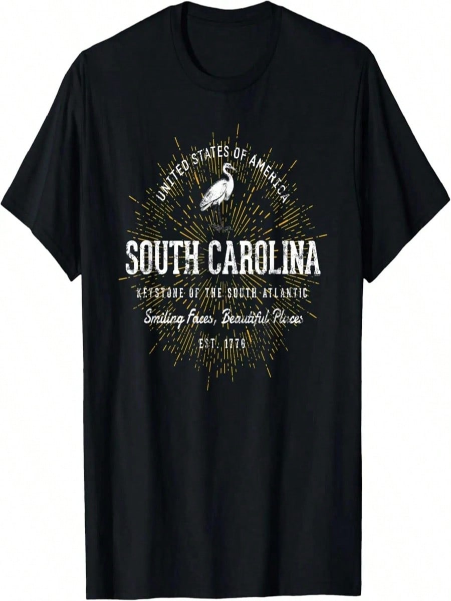 Vintage State Of South Carolina Retro T-Shirt S разноцветный