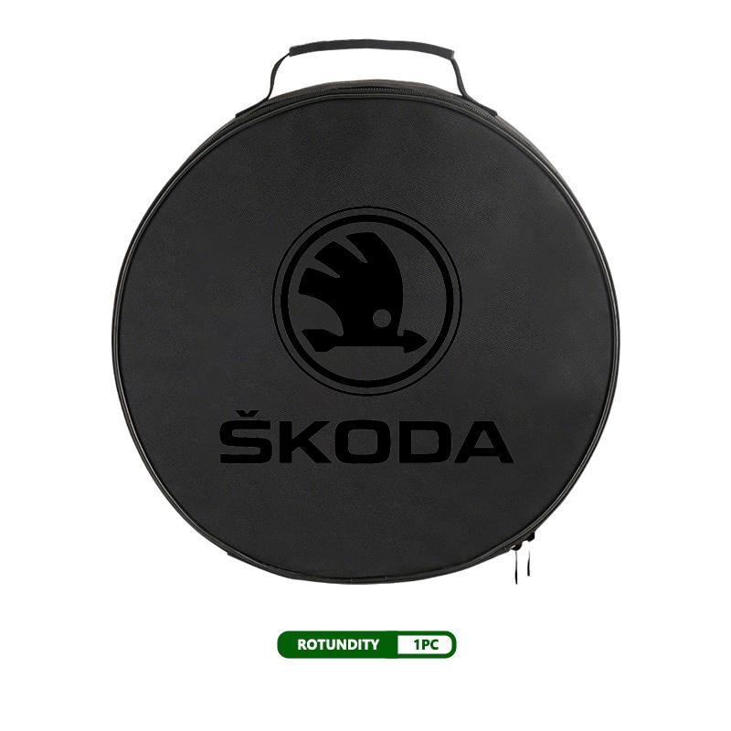 AAABS1 For Skoda Car Charging Cable Rechargeable Gun Storage Bag Kamiq Karoq Octavia 2 3 Rapid Scala Kami Fabia VII VRS
