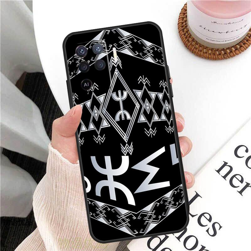 Amazigh Flag Case For Oppo A98 A58 A78 A18 A38 A60 A80 A40 A77 A57 A17 A74 A54 A94 A96 A76 A16 A15 A5 Pro