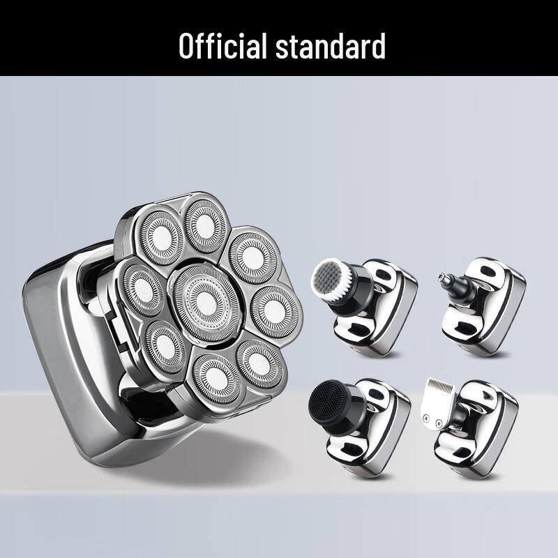 Men s 9-Blade Multifunction Electric Shaver & Hair Clipper Set