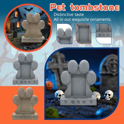 Pet Tombstone Pet Dog Resin Craft Memorial Animal Cat Tomb Memorial Ornaments
