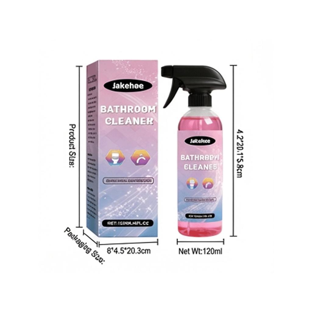 Bathroom Cleaner Spray for Shower Glass Tub Tile Multi Surface Limescale Remover Powerful Stain Cleaning 120ml