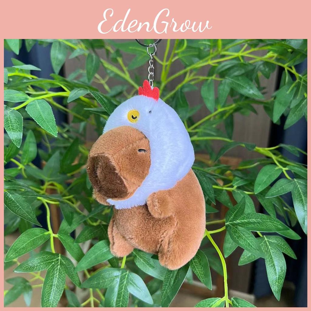 Capybara Fun Plush Keychain Colorful Animal Design Perfect For Kids Room Or Decoration Bag