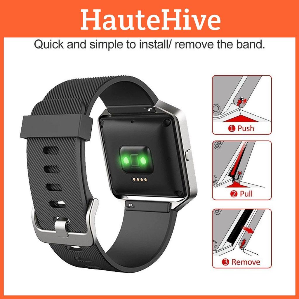 Perfect Fit Silicone Bracelet Wrist Band Strap For Fitbit Blaze Smart Watch