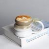 Retro Cross Kiln Glaze Ceramic Mug, Handle Latte Cup for Coffee, Milk, Tea, or Juice