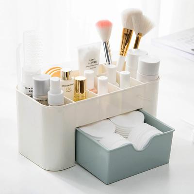 Makeup Organizer Box Multifunctional Desktop Storage Box Double Layer Cosmetic Jewelry Drawer Container Boxes Bathroom Case
