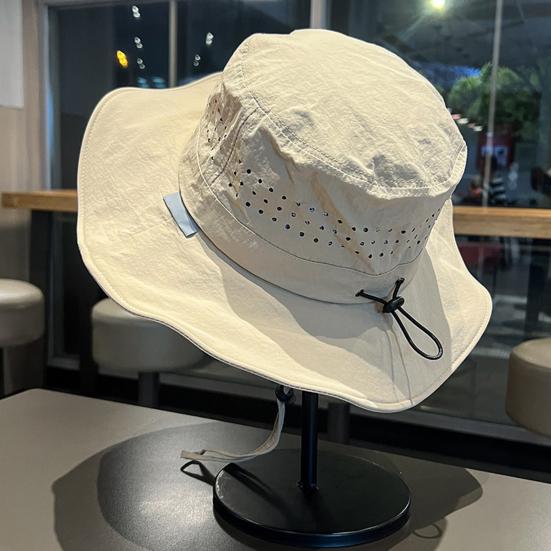 Outdoor Sun Protection Bucket Hat for Men Women Wide Brim Waterproof Quick-Dry Sun