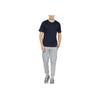 Adidas Solid Logo Short Sleeve T-Shirt Men Tops Navy-Blue HC0408