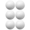 6 STÜCKE Synthetischer Gummi LED Leuchtender Golfball Hell Attraktiv für Nacht TagestrainingRot