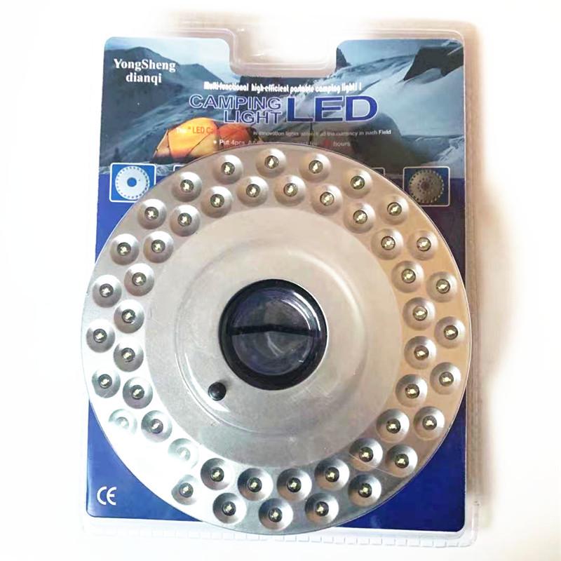 48LED Outdoor Camping Light: Disc Shape, Umbrella & Tent Use, Emergency Ready, Three-Level Brightness