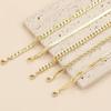 5pcs 18k Gold-plated Stainless Steel Bracelet Set for Women, an Elegant and Luxurious Jewelry Set for Women That Never Fades