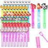 48 Pieces Mini Bubbles Wands 6 Styles Bubbles Wands Party Favors Toys Birthday Party Decorations for Toddler Adults Goodie Bag Filler Classroom